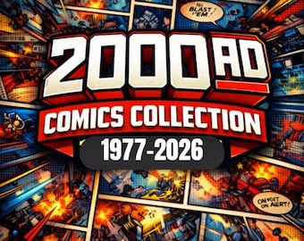 2000 AD Comics Collection 1977-2026, Sci-Fi Digital Archive (83GB Mega Bundle)