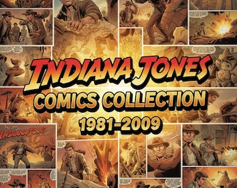 Indiana Jones Comics Collection 1981-2009, 4Gb bundle, Issues, Volume, Further adventure, Spotlight, Last crusade, temple doom, magazine