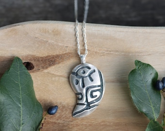 Handmade S925 Silver Zelda Tears of Kingdom Secret Stones Lightning Gerudo Tear Pendant Necklace