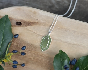 Hand-crafted S925 Sterling Silver Zelda Rupee Pendant Necklace