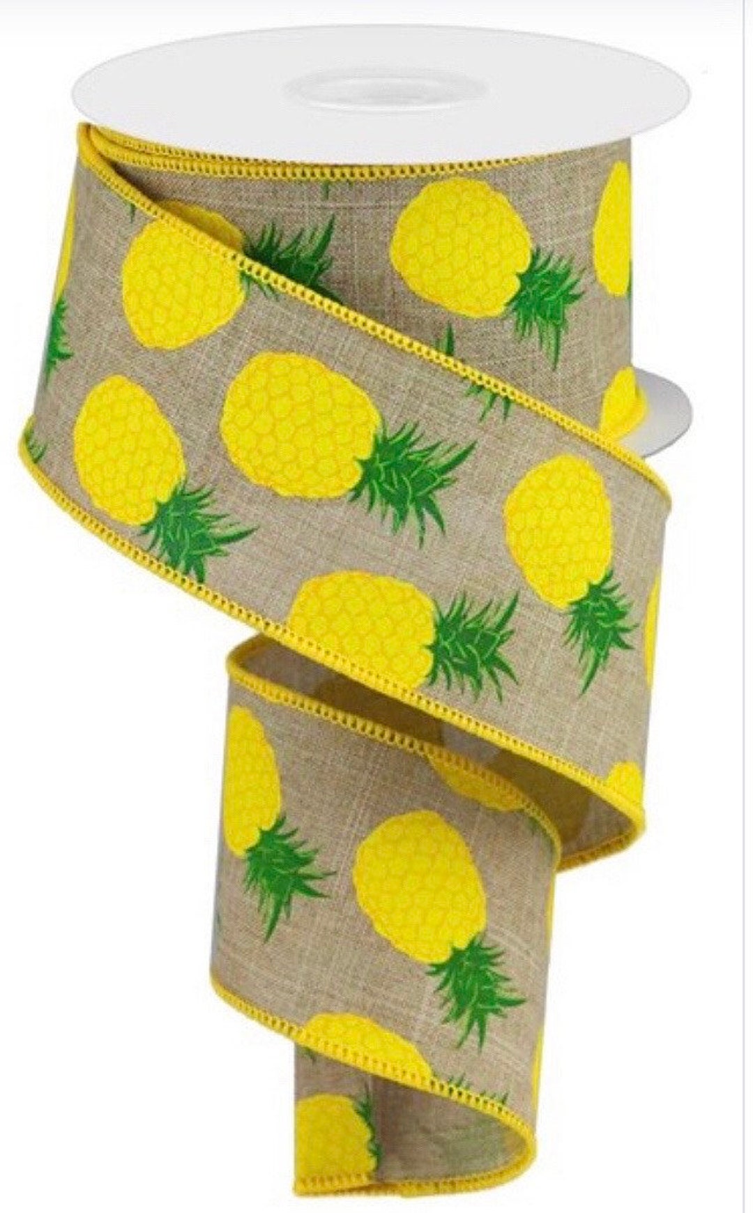 Pineapple Ribbon, Fruit Ribbon, Spring Ribbon, Summer Ribbon, Burlap ...