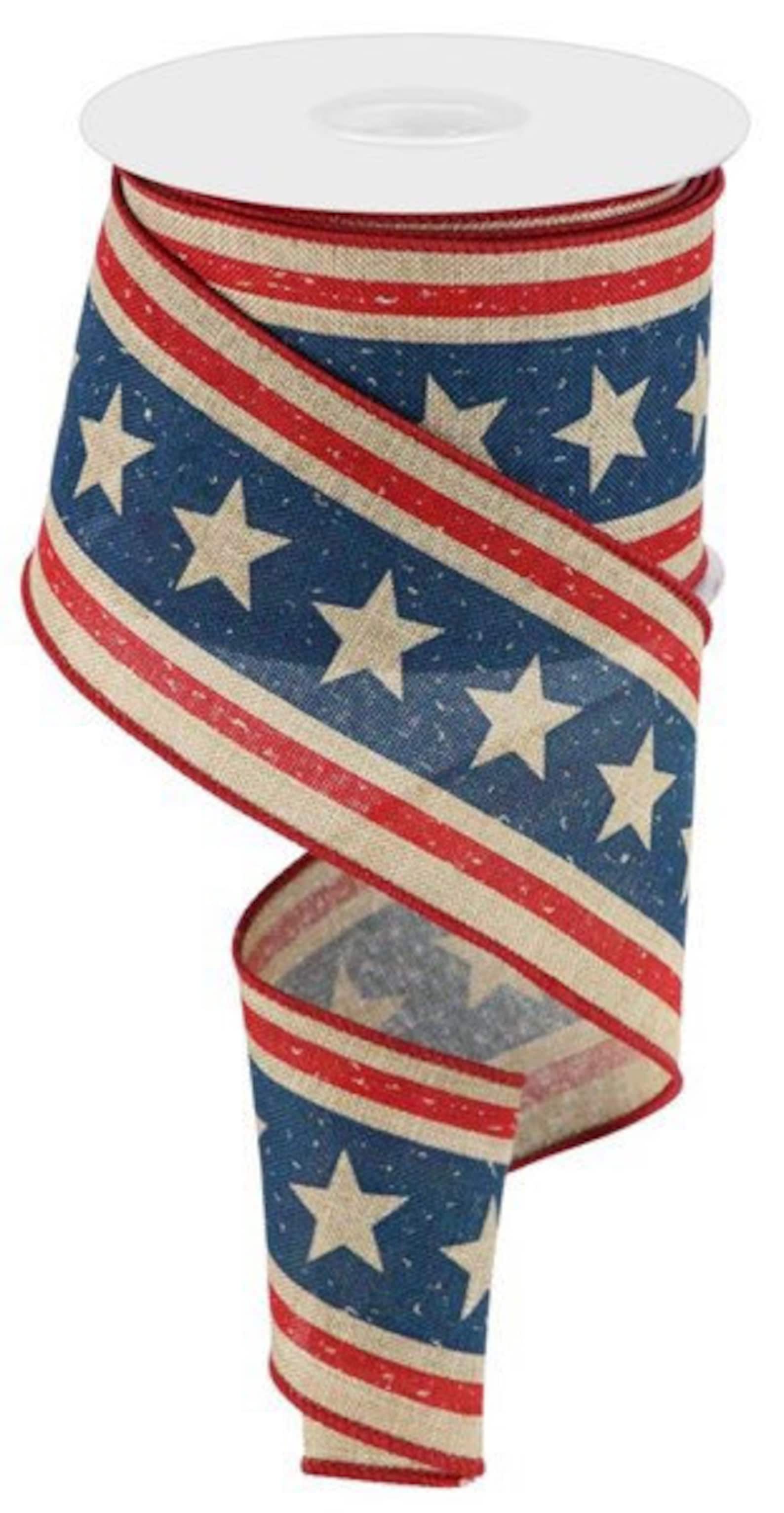 Flag Ribbon Small Patriotic Ribbon, American Flag Ribbon, Star and Stripes Ribbon, USA ...