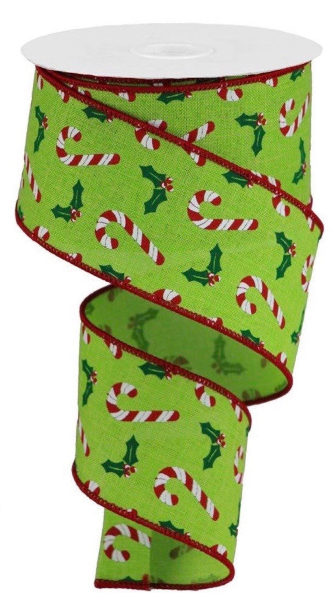 Christmas Ribbon Christmas Candy Ribbon Peppermint Ribbon - Etsy