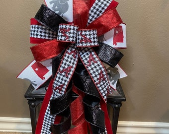 Alabama Bow, Red Bow, Black Bow, Houndstooth Bow,   Wreath Bow, Basket Bow, Lantern Bow