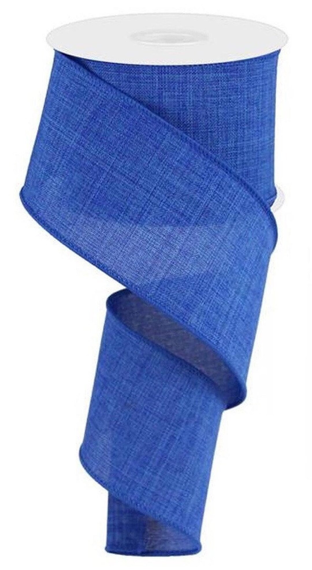 Blue Ribbon, Royal Blue Ribbon, Burlap Ribbon, 2.5