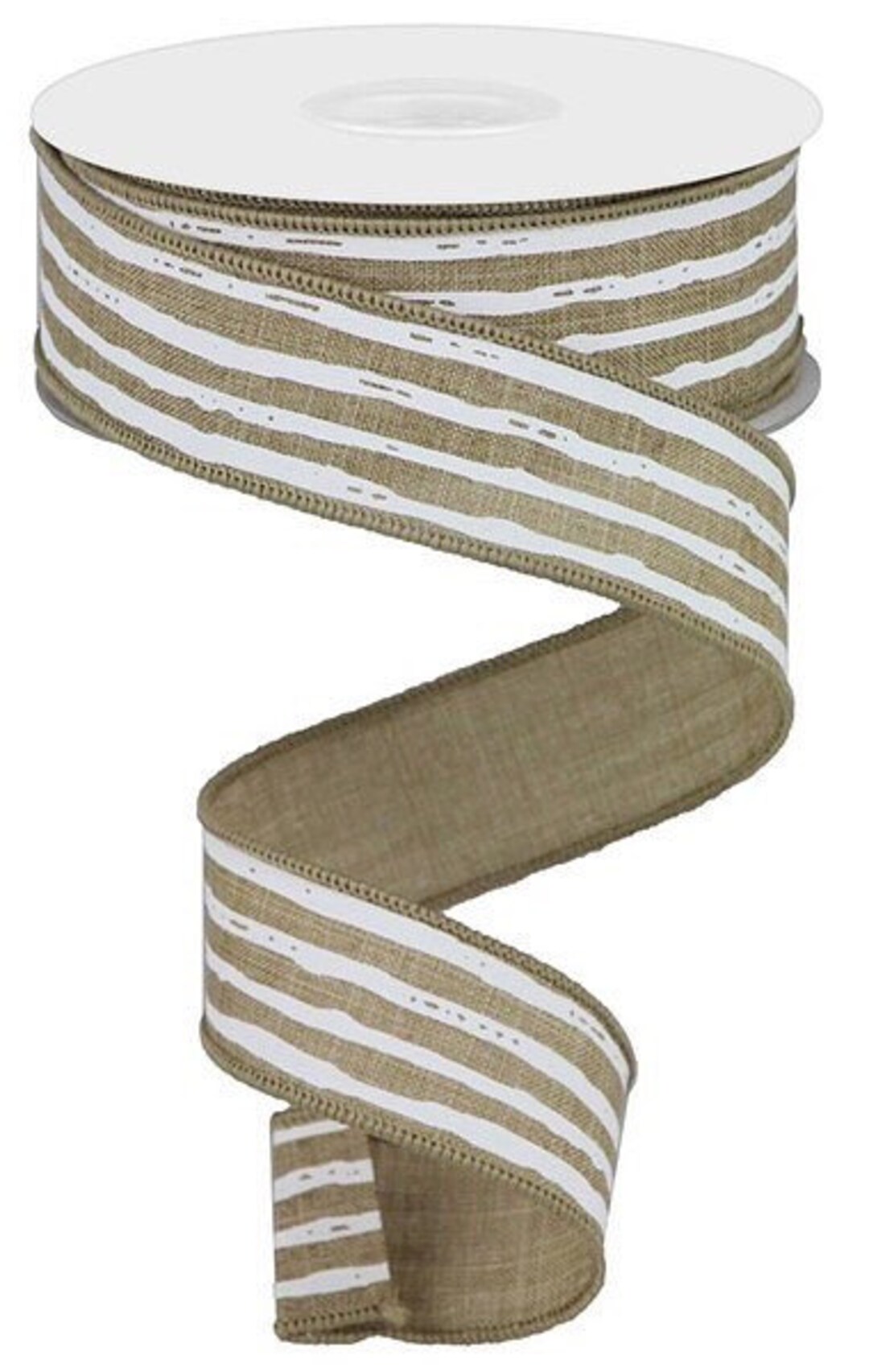Stripe Ribbon, White Stripe Ribbon, Beige Stripe Ribbon, White Ribbon ...