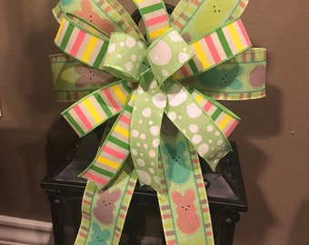 Easter Bow, Easter Egg Bow, Easter Bunny Wreath Bow, Easter Lantern Bow, Green Wreath Bow, Basket Bow