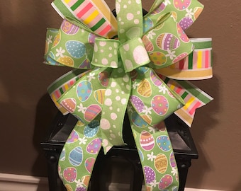 Pink Lantern Bow Flower Lantern Bow Easter Gift Bow Farmhouse Bow,Floral Bow,Spring Wreath Bow,Summer Bow Summer Bow Spring Lantern Bow