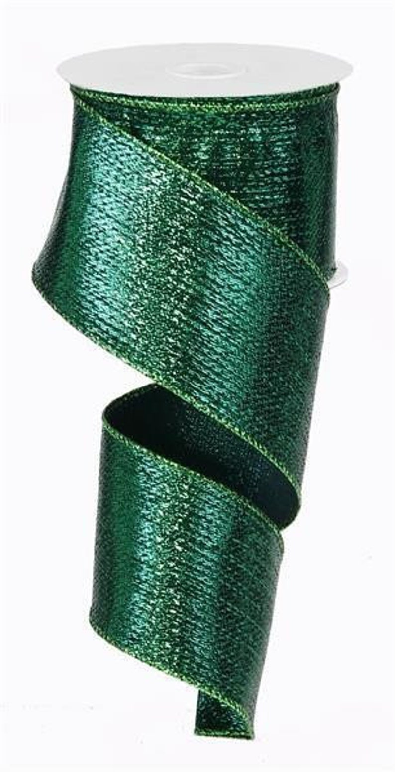 Green Ribbed Ribbon Green Ribbon, Green Metallic Ribbon, Emerald Green Ribbon, Mardi Gras ...