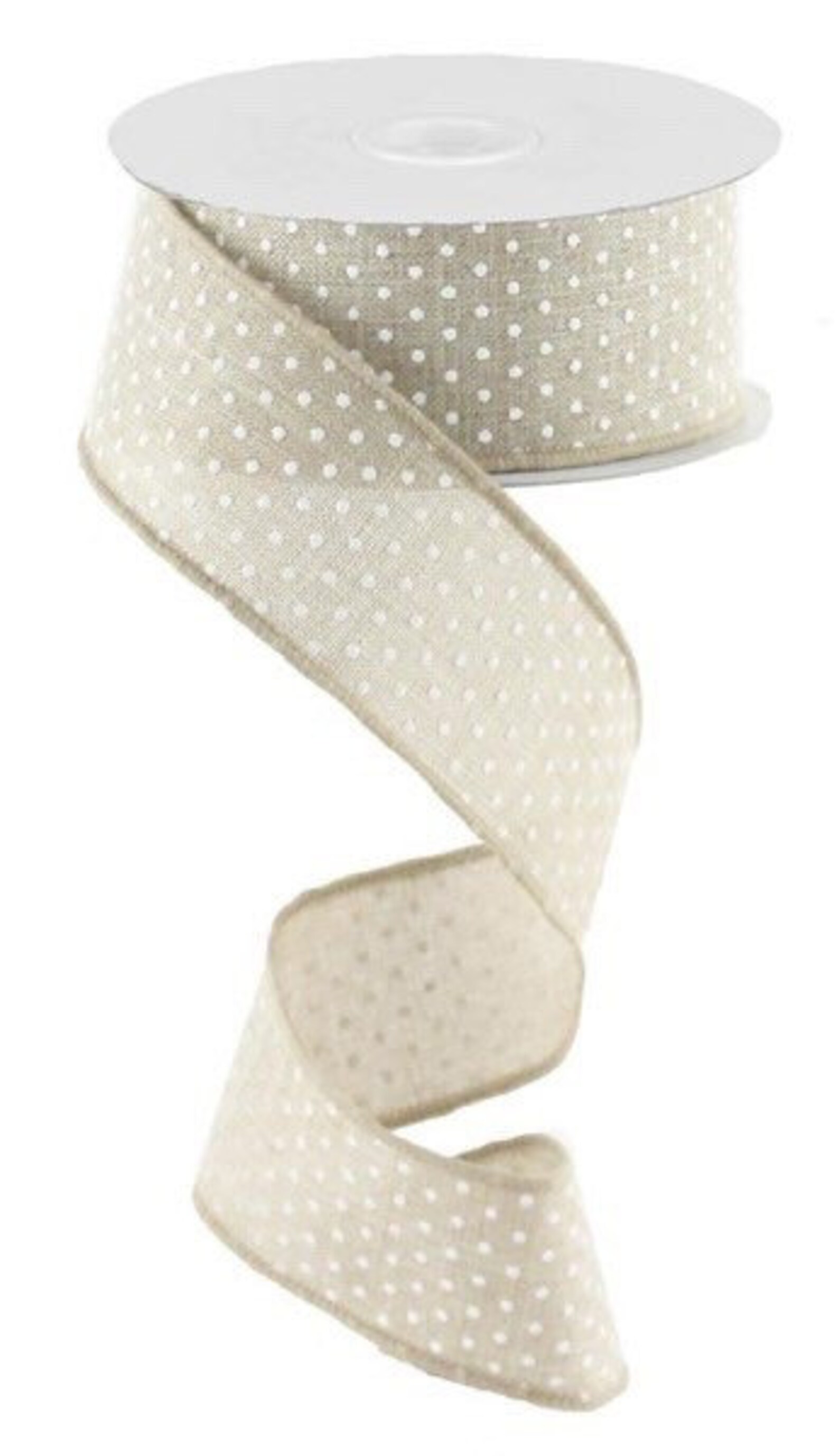 Tan Striped Ribbon Tan Ribbon, Swiss Dot Ribbon, Natural Ribbon, Polka Dot Ribbon, Burlap ...