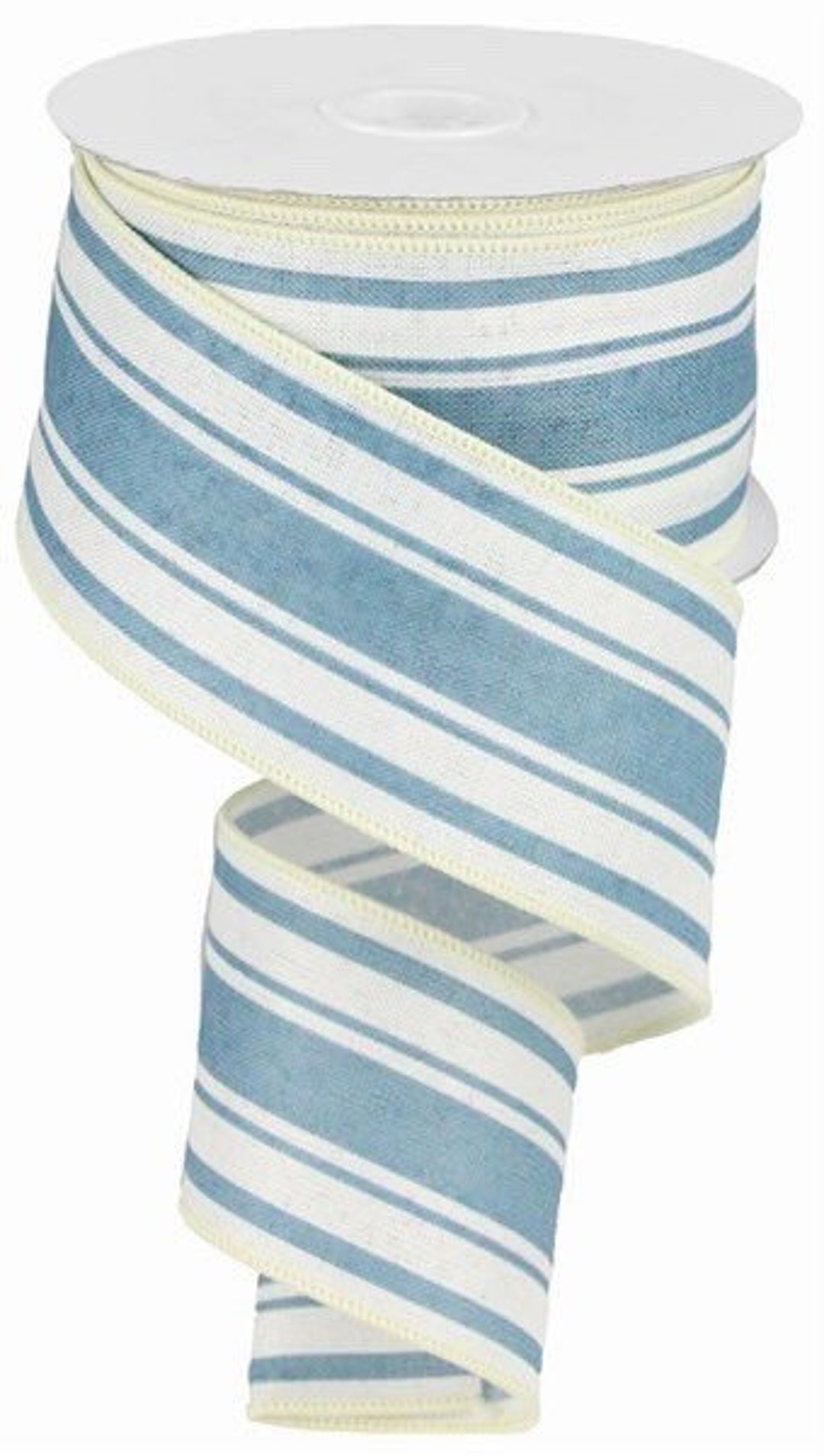 Farmhouse Ribbon, Farmhouse Stripe Ribbon, Blue Farmhouse Ribbon ...