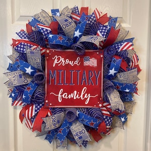 Marines Wreath, Patriotic Wreath, Military Wreath, Memorial Day Wreath, Military Family Wreath, Door Wreath, 4th of July Wreath