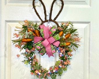 Easter Wreath, Easter Bunny Wreath, Grapevine Bunny Wreath, Welcome Easter Wreath, Door Wreath, Wreath for Front Door, Welcome Wreath