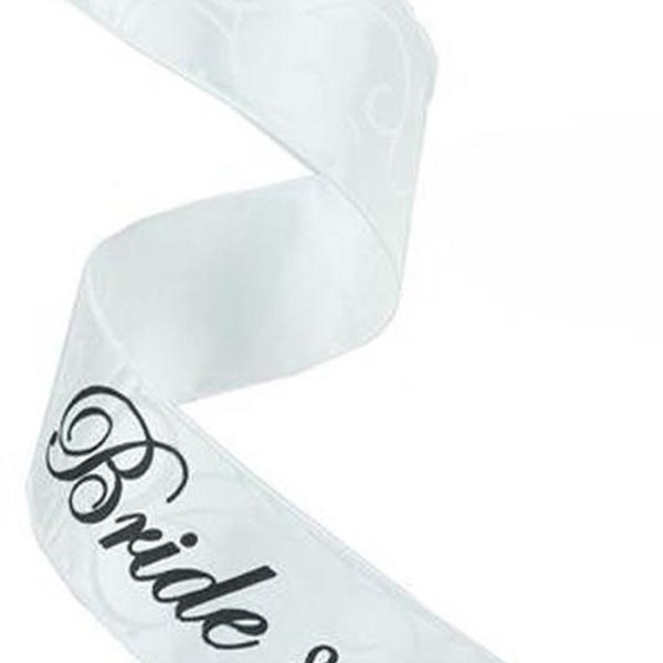 Wedding Ribbon, Bride & Groom Ribbon, Anniversary Ribbon, White Ribbon, Black Ribbon, Wire Ribbon, 2 1/2" 10 Yard Roll