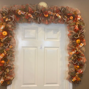 Fall Garland, Fall Swag, Pumpkin Garland, Pumpkin Swag, Mantle Garland, Mantle Swag, Fall Table Runner, Fall Mantle Garland