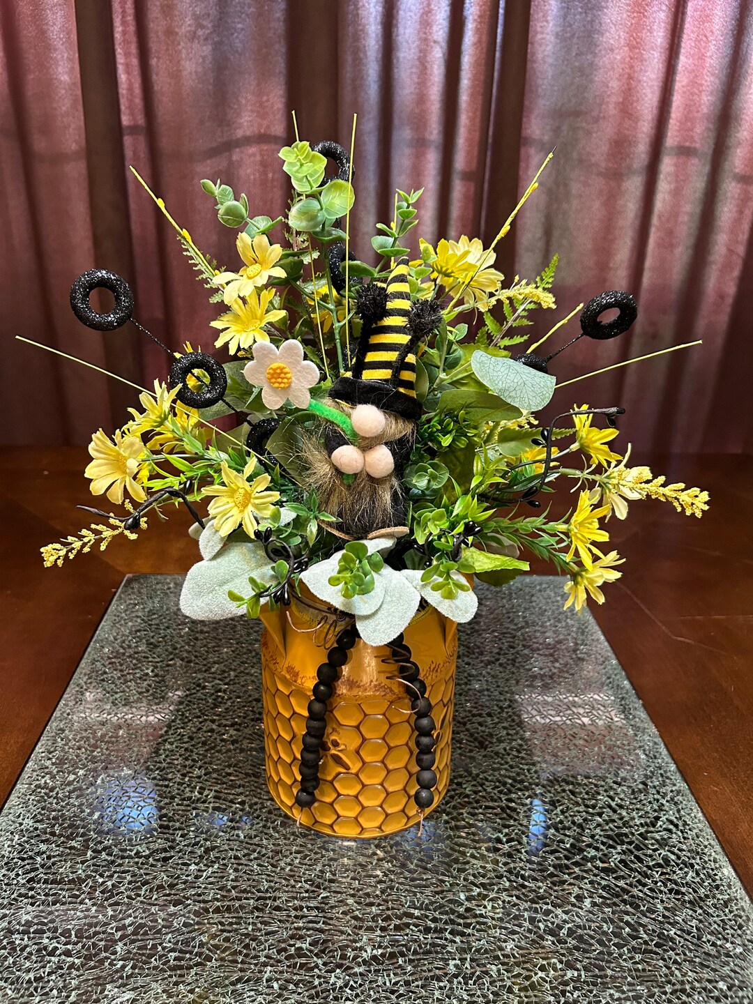 Bee Centerpiece, Gnome Centerpiece, Spring Centerpiece, Summer ...