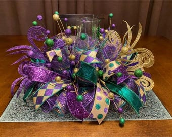 Mardi Gras Centerpiece, New Orleans Centerpiece, Louisiana