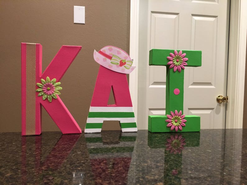 Strawberry Shortcake Custom Name Letters price is per letter