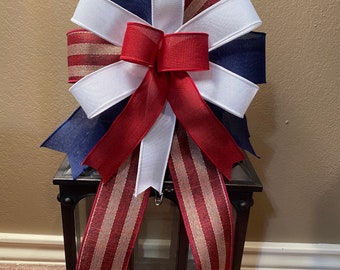 Wreath Bow, Lantern Bow, Basket Bow, Burlap Bow, Burgundy Bow, Blue Bow, Navy Blue Bow