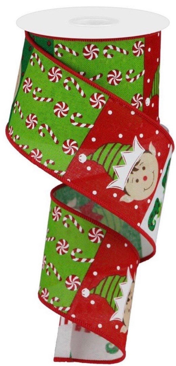  Christmas Ribbon for Gift Wrapping Wired Edge Burlap