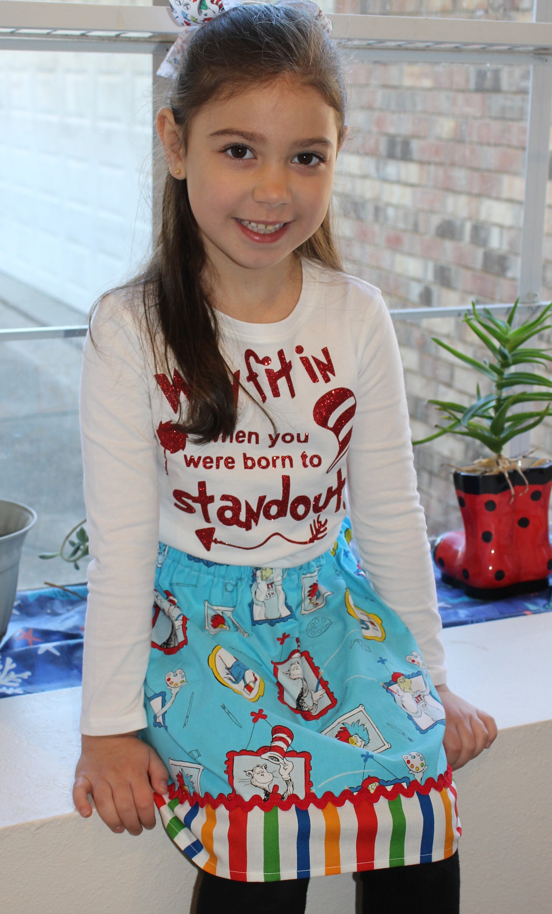 Authorized Robert Kaufman Fabric Suess Characters Art Skirt Etsy