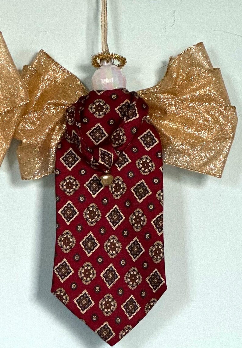 Custom Necktie Memory Angel Ornament: Unique Handmade Keepsake - Etsy