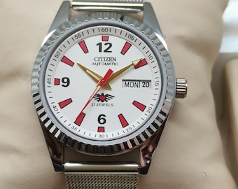 Vintage Citizen automatic,Day-date White colour dial, refurbished,watch wrist watch
