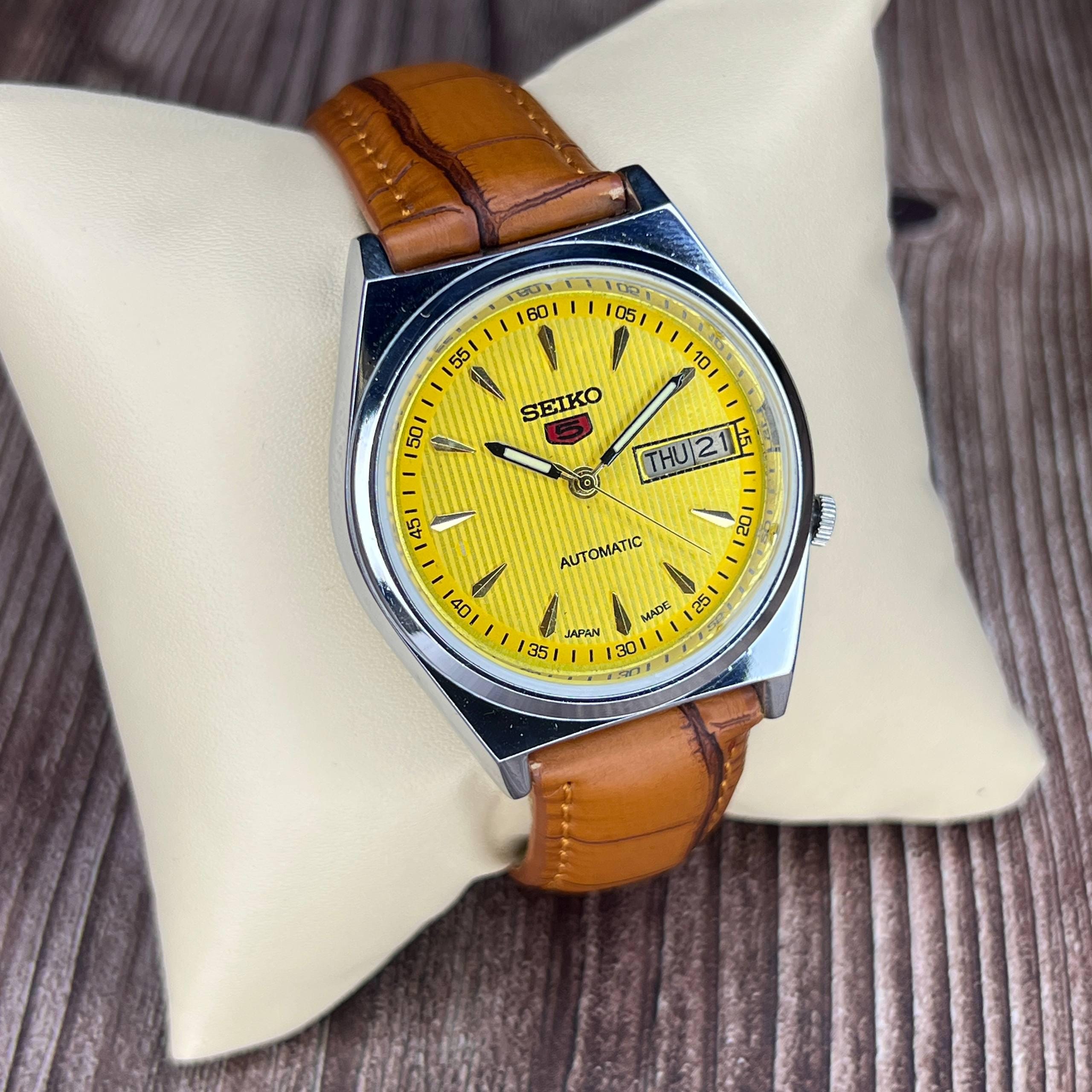 Yellow dial watch - Etsy 日本