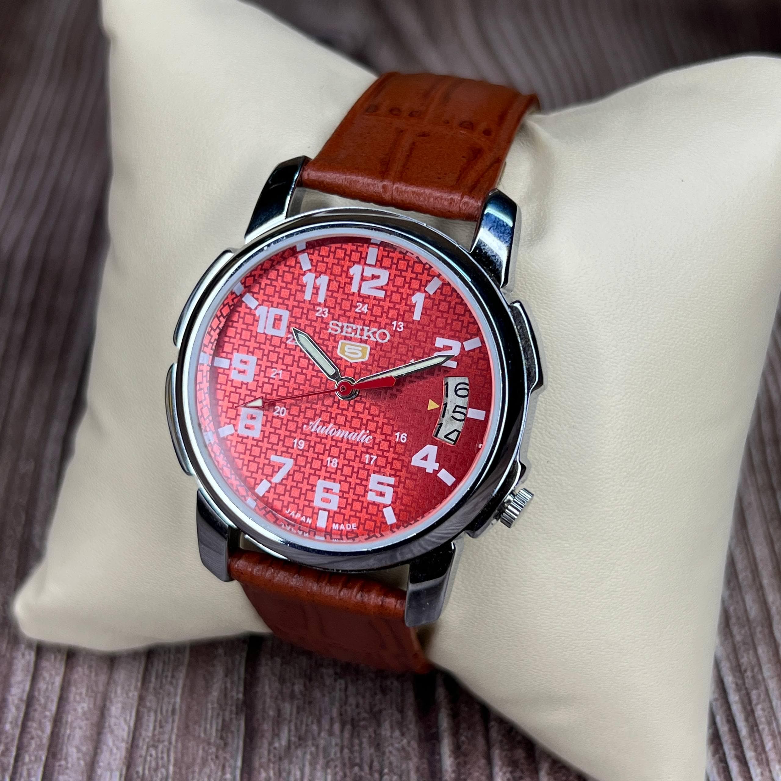 セイコー 自動巻き 腕時計 赤 楽天市場】seiko 自動巻き（文字盤カラーレッド）（腕時計）の通販