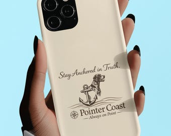 Stay Anchored in Truth Anchor Illustration phone case | Tough Magnetic Case