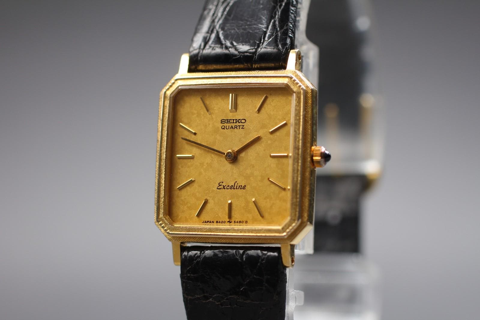 1991年製[ほぼ新品] セイコー エクセリーヌ 8420-5410 10K タンク