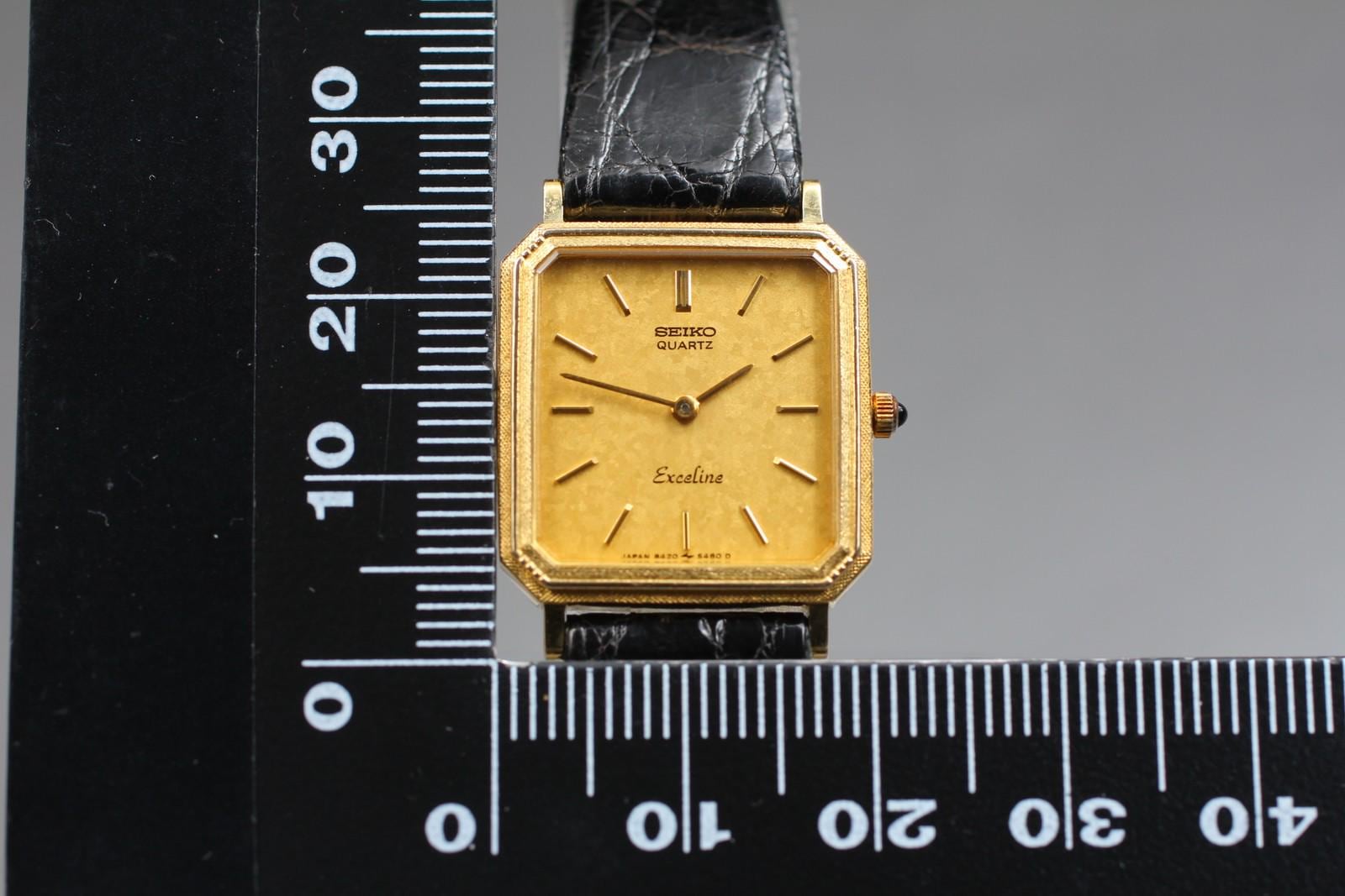 1991年製[ほぼ新品] セイコー エクセリーヌ 8420-5410 10K タンク