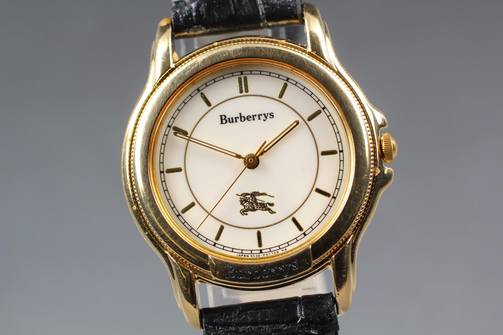 【稼働/良品】Burberrys クオーツ 4620-E64171 アイボリー BURBERRYS バーバリーメンズクォーツ腕時計 稼動品 ♪ Burberrys