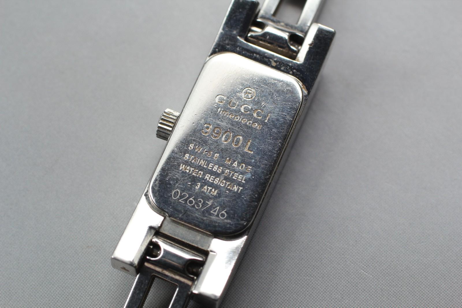 Exc+5 / 新品バッテリー / グッチ 3900L GGロゴブレスレット クォーツ