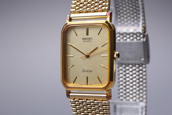 1982年製ヴィンテージ セイコー ドルチェ 7731-5240 ゴールドシルバー