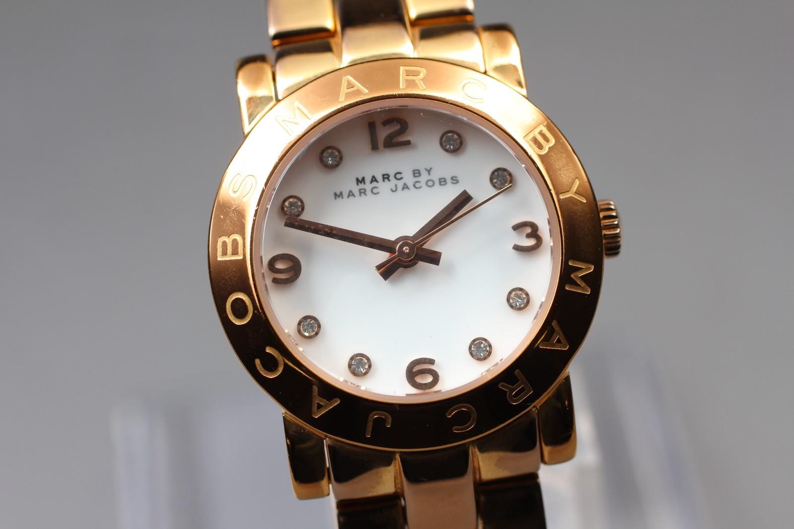 Marc Jacobs gold watch with mint dial MBM3301 Marc Jacobs Gold Tone Blue Dial Wristwatch 35mm Quartz  main image 2