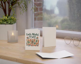 Let's Mahj Y'all Card (set of 10, 30, or 50)