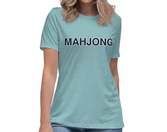 Collegiate Mahjong Text (Women's T-Shirt)