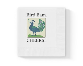 Bird Bam Cheers Napkin | Cocktail Party Paper Napkins