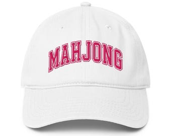 Embroidered Mahjong (Low-profile baseball cap hat)