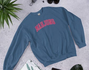 MAHJONG embroidered Unisex Sweatshirt