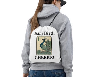 Bam Bird Drawstring bag