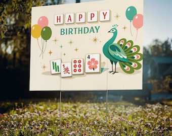 Happy Birthday Yard sign
