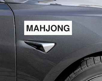 Mahjong Car magnets