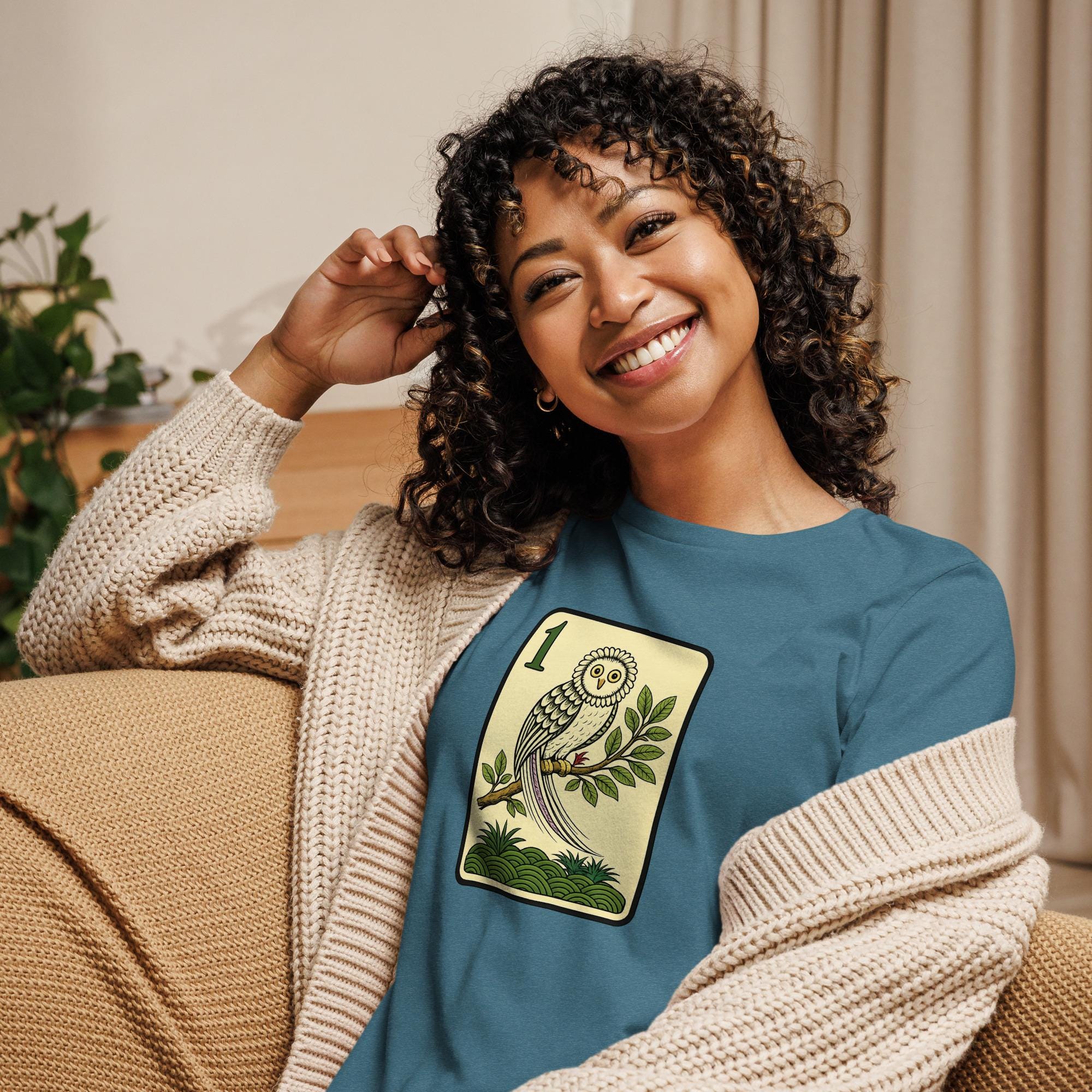 Owl Bird Bam Tile (Women's T-Shirt)