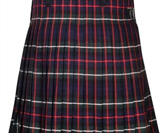 Kilt escocés de tartán de 8 yardas, hecho a mano con materiales de primera calidad - Kilt tradicional de acrílico de 16 oz - Kilt para hombre - Talla personalizada - 60 opciones de tartán de clan
