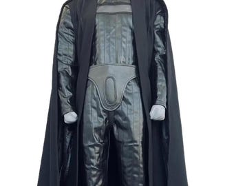 Darth Vader ESB Costume | Handmade Black Armor Suit & Cape | Star Wars Cosplay Outfit