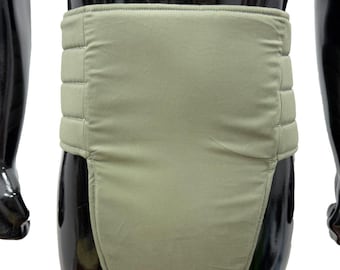 Star Wars Mandalorian Cummerbund | Light Green Bounty Hunter Waist Belt | Din Djarin Cosplay Costume Accessory