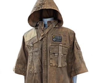 Jyn Erso Rogue One Poncho Star Wars Rebel Cosplay Hooded Cape