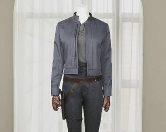 Jyn Erso Rogue One Rebel Cosplay Costume 4 Piece Set